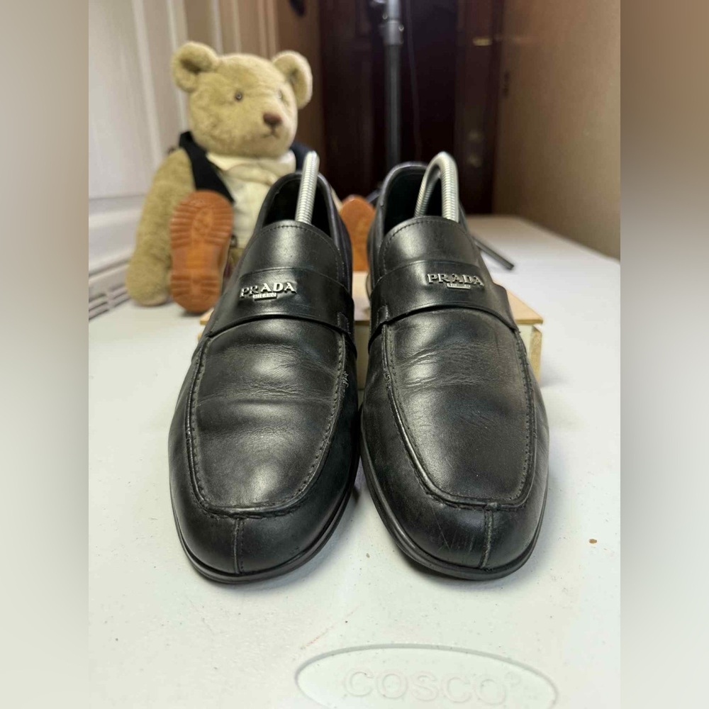 PRADA Milano Black Leather Driver Loafers Size US 9.5 / UK 8.5 - Picture 13 of 15